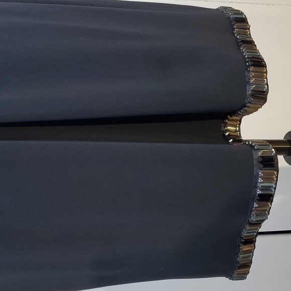 Joseph Ribkoff- Womens Black Double V Beaded Evening Dress Stunning! Sz.10 - Picture 11 of 12